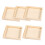 25 Stk. Holz Tabletts Quadratisch Puzzle Boxen 10