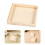 25 Stk. Holz Tabletts Quadratisch Puzzle Boxen 9