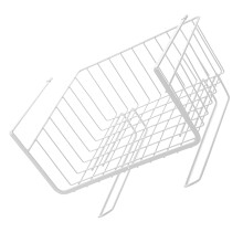 2Stk Einfacher Schrank Ablage Regal Trennwand (Weiß)