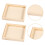 25 Stk. Holz Tabletts Quadratisch Puzzle Boxen 11