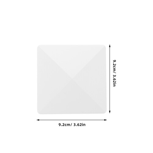 6 Pièces Bouchons De Poteau En Vinyle , PVC Pyramidal 3,5 X 3,5 1