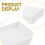 6 Pièces Bouchons De Poteau En Vinyle , PVC Pyramidal 3,5 X 3,5 8