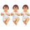 3Pcs Mini De Jesus Resina Para Decoração Religiosa 10