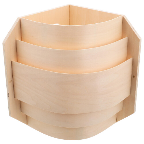 Wooden Light Shade Com Para Cantos De Sauna