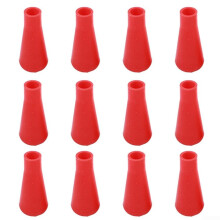 Soft Silicone Arrow Covers 12-Piece Red For Small Game Eco-Friendly Material