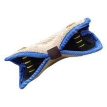 Dog Tug Jute Bite Pillow With Ergonomic Handle For Puppy Training And Working Dogs Safe Tug For Medium To Large Breeds