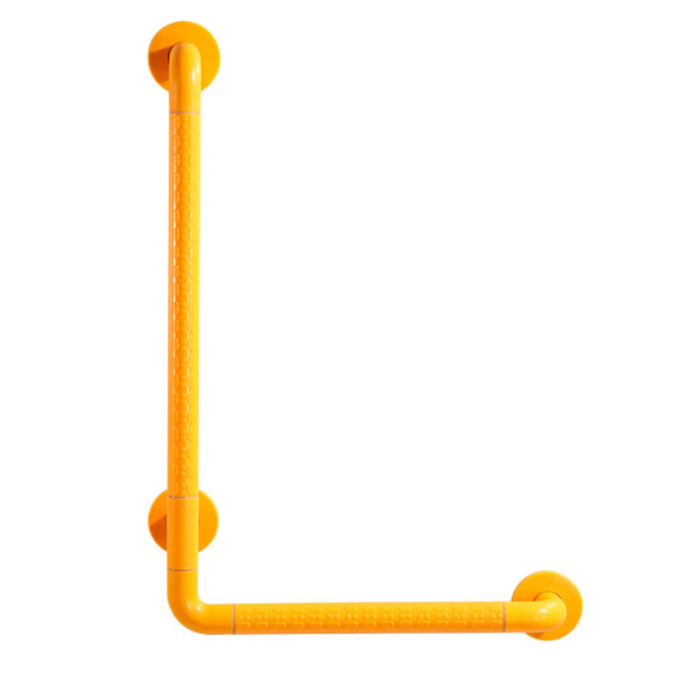 Shower Grab Bar L-Shaped Anti-Slip Grip Wall Mount Bathtub Handrail Tub Grab Bar For Elderly Seniors