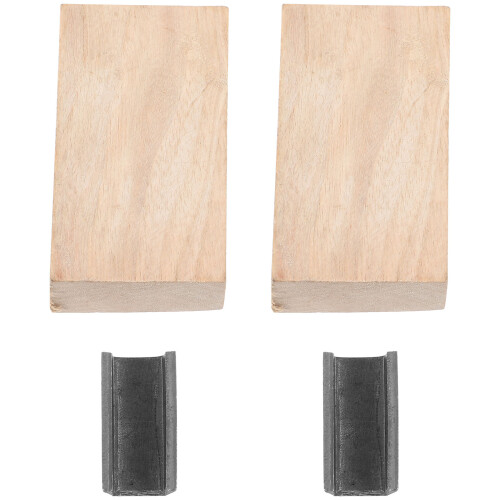 2 Sets Gartenhacken Ersatzteile Eisen Hackenkopf Mit Verstärktem Keil 1