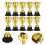 10 Unidades Troféu Mini Plástico Com Base Preta 4