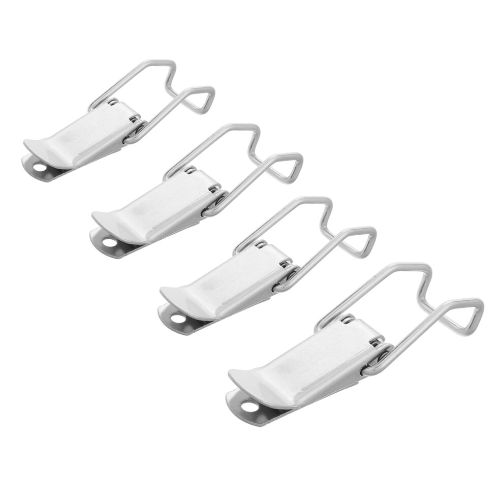 Stainless Steel Toggle Latch Lock 4 Pcs For Suitcases And Toolboxes Release Buckle Spring Clip Fasten 9354506070243