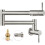 Heyalan Pot Filler 19 Polegadas Montagem na Parede Dobravel Estendível Aço Inoxidável 1
