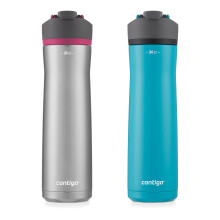 Contigo Cortland Chill 2.0 Botella de Agua de Acero Inoxidable, 24oz 2-Pack, Juniper & Dra