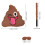 1 Set Forma Escremento Con , Maschera E Coriandoli 3