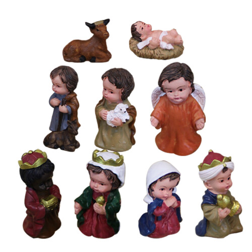 Conjunto De Estátuas De Resina Do De Jesus