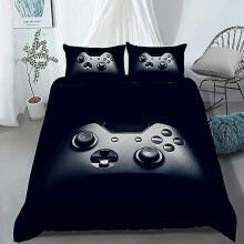 (200 x 200 cm) Gaming-Bettbezug-Set, Videospiele, Steppdecke für das Schlafzimmer von Teenagern