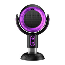 Table Vent Desktop Range Hood 2-Speed Exhaust Fan Retractable Negative Design Ion Purifier Purple 13.78 x 8.27 x 5.91 In