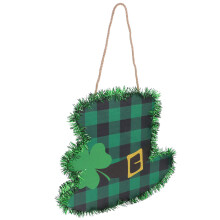 4Stk St Patricks Day Türschild Hängende Plakette Hut