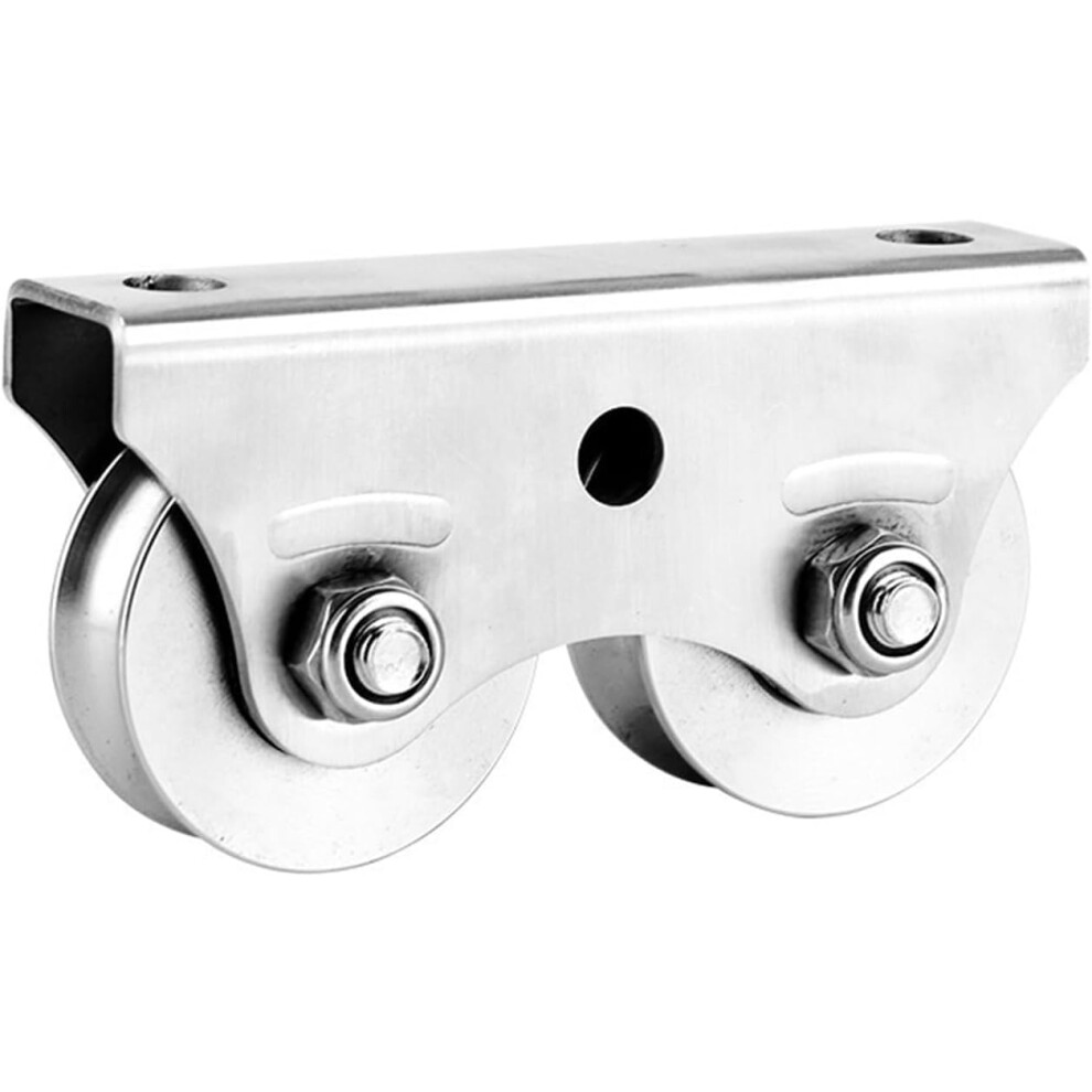 Crane Pulley Block Stainless Steel U-Groove Rope Pulley Wheel 48 Small U Single Lifting Roller For Wire Rope 9354506071233