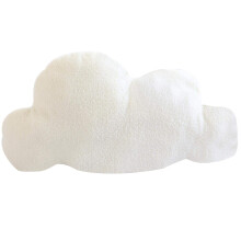 Cloud Shaped Pillows, Soft Plush Nap Pillow, Waist Rest Cushion, Reading Pillow, Sofa Bed Cushion, White, Size M