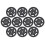 10 Teile/satz 95MM Universal Nylon Lager Pulley 2