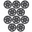 10 Teile/satz 95MM Universal Nylon Lager Pulley 5