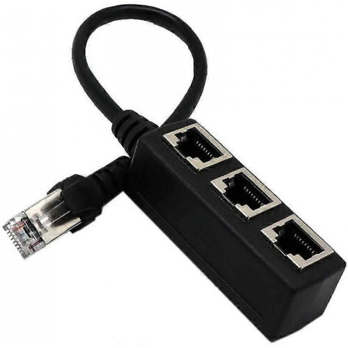 Network 1 To 3 Port Ethernet Adapter Cable, Network Cable Splitter, Ethernet One-to-three Extension Cable 1