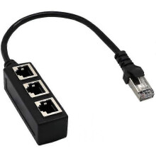 Network 1 To 3 Port Ethernet Adapter Cable, Network Cable Splitter, Ethernet One-to-three Extension Cable
