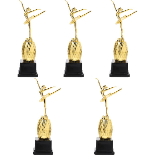 5 Unidades Troféu De Balé Para 2