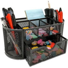 Desk Organizer, Desk Organizer and Accessories with Drawer with 9 Compartments