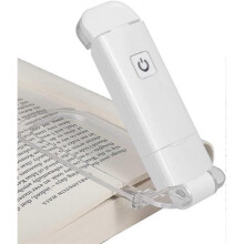 Reading Light, Book Light Clip On Book, LED Reading Light with USB Rechargeable, Brightness Adjustable for Eye Protection, Reading Book Accessories