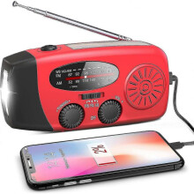 Emergency Solar Radio Hand Crank Weather Radio with Led Flashlight Phone Power Bank Charger
