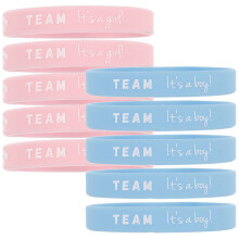 10Stk Silikon Armbänder Für Gender Reveal Party, Oder