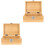 2 Pièces Humidor Portable À L'Usure Étui À 3