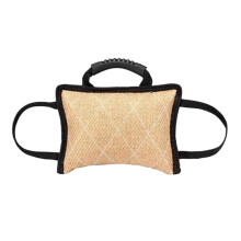 Dog Training Cushion Bite Pad Tug Toy Equipment Soft Grip Chew Cushion Durable Toy For Large Dogs Khaki
