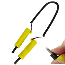 Ice Fishing Picks Retractable Portable Ice Pick Flexible Safety Gear For Skating Sled Walking On Ice Emergency Yellow