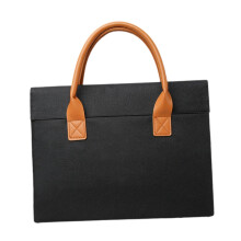 Briefcase For Men Women Unisex Lightweight Laptop Bag For Work Trips And Commuting 38x29x4 cm Black