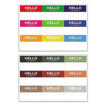 10 Pieces Hello Name Tags Sticker Hello My Name Is Label 5*7.5cm Newborn Baby Name Sticker
