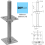 Fence Post Repair Support Bracket Adjustable Bolt Down Anchor for Timber Posts Decking 10