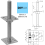 Fence Post Repair Support Bracket Adjustable Bolt Down Anchor for Timber Posts Decking 9