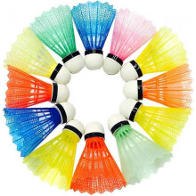 Badminton Shuttlecocks Nylon Badminton Balls for Indoor Outdoor Sports (Pack of 12)