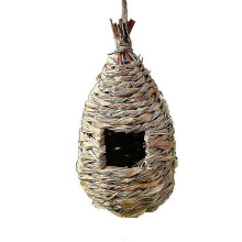 Straw Nest, A Comfortable Resting Place, Provides Shelter From Cold Weather From Predators