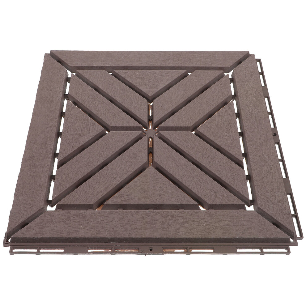 4Pcs Interlocking Plastic Deck Tiles For Outdoor Garden Patio Flooring 3343057844638