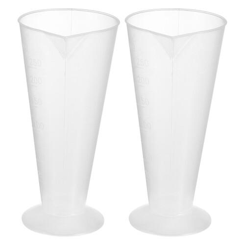 2 Stk. 250 Ml Kunststoff Becher, Leicht (Weiß)