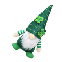 2Pcs Cloth St. Patrick's Day Dwarf Dolls Table Decor