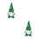 2Pcs Cloth St. Patrick's Day Dwarf Dolls Table Decor 6