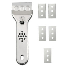 Scraper, Ceramic Hob Scraper, Glass Scraper, for Ceramic Hob, Induction Hob, Car, Glass, Mirror, Sticker, Cleaning (stainless Steel)
