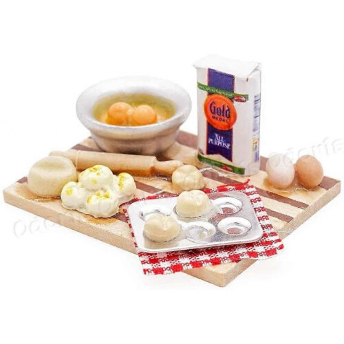 1:12 Miniature Baking Set Dollhouse Kitchen Food Accessories 1