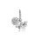 Luminous Firefly Charm, Charm (1 Piece, Silver) 1