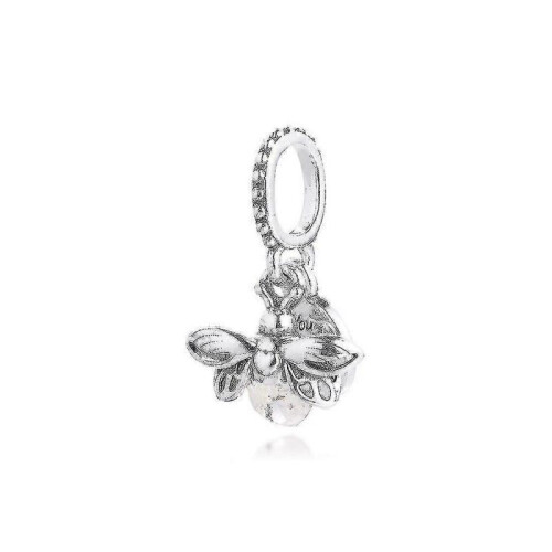 Luminous Firefly Charm, Charm (1 Piece, Silver) 1