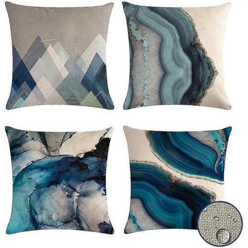 Set Of 4 Outdoor Pillow Covers,waterproof
